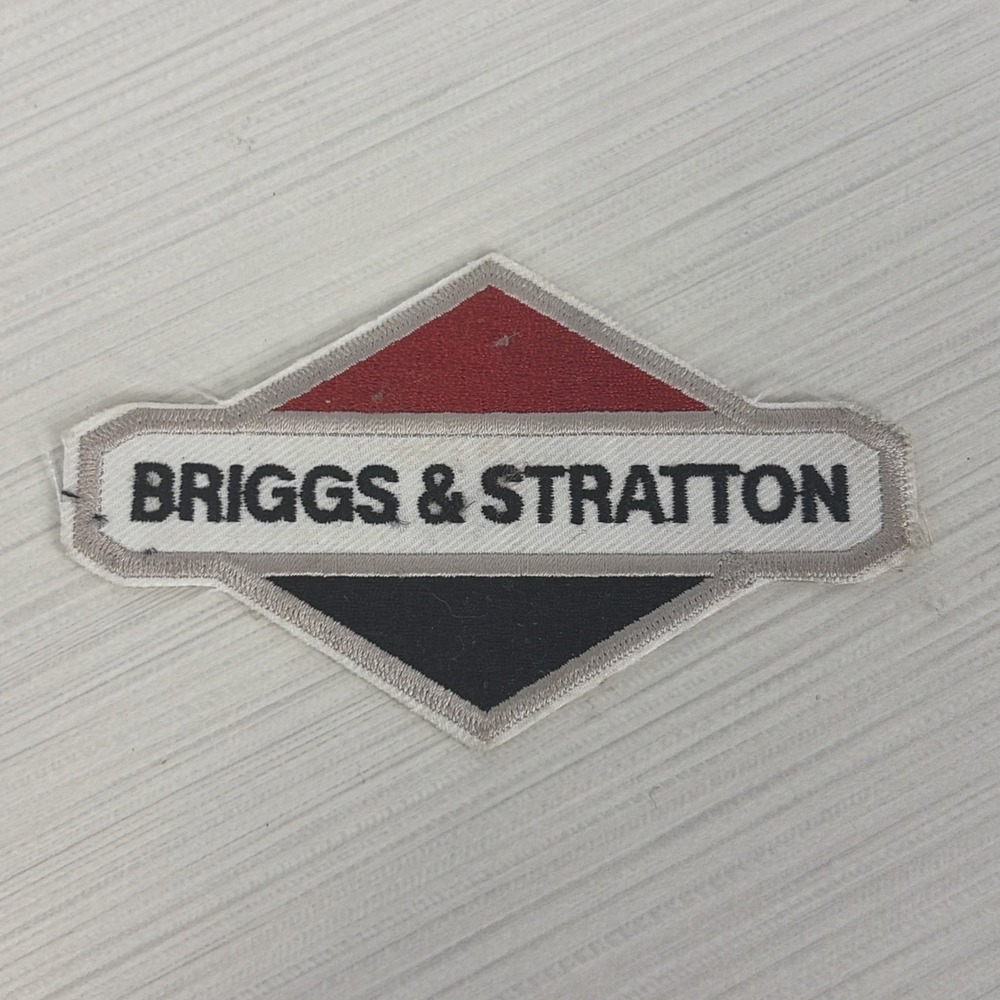 Embroidered Briggs & Stratton Patch approx 4x2.5"